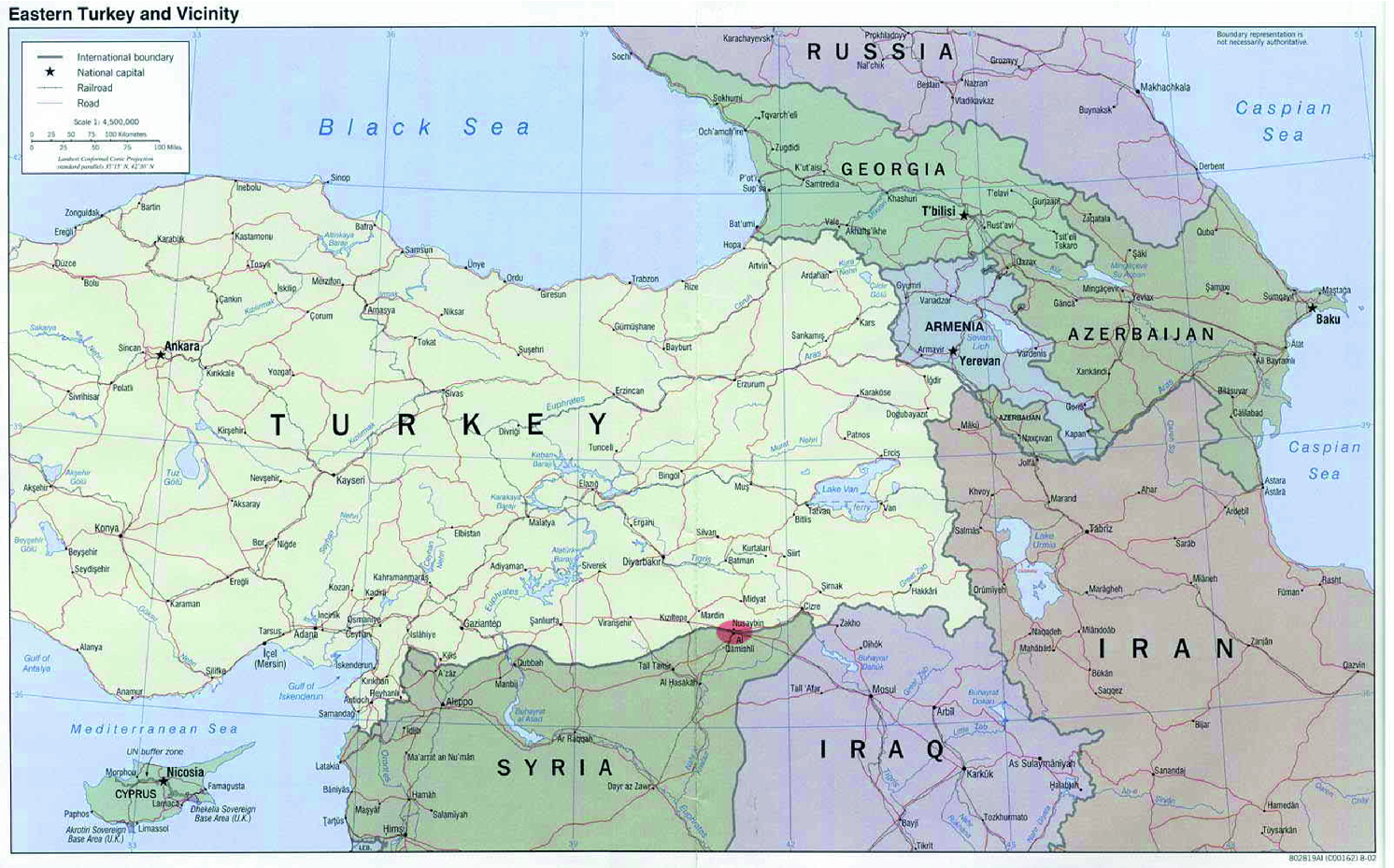 The map showing Eastern Turkey and Vicinity where the fieldwork site is marked - photo 3