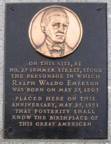 A plaque commemorating the authors birthplace A scene of central Boston - photo 18