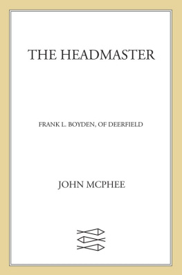 John McPhee - The Headmaster