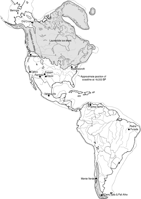 FIGURE 1 Map of the Western Hemisphere showing the extent of glacial ice at - photo 1