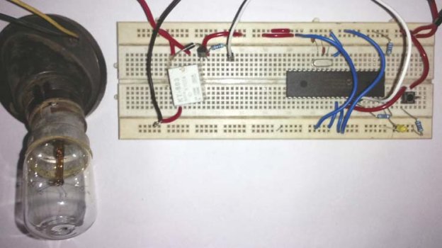 In this task we will interface a Relay with PIC Microcontroller PIC16F877A - photo 1