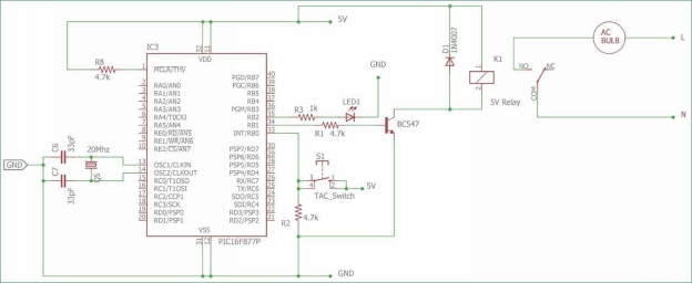 In the above schematic pic16F877A is utilized where on the port B the LED and - photo 5