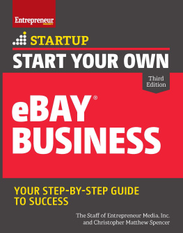 Christopher Matthew Spencer Start Your Own eBay Business