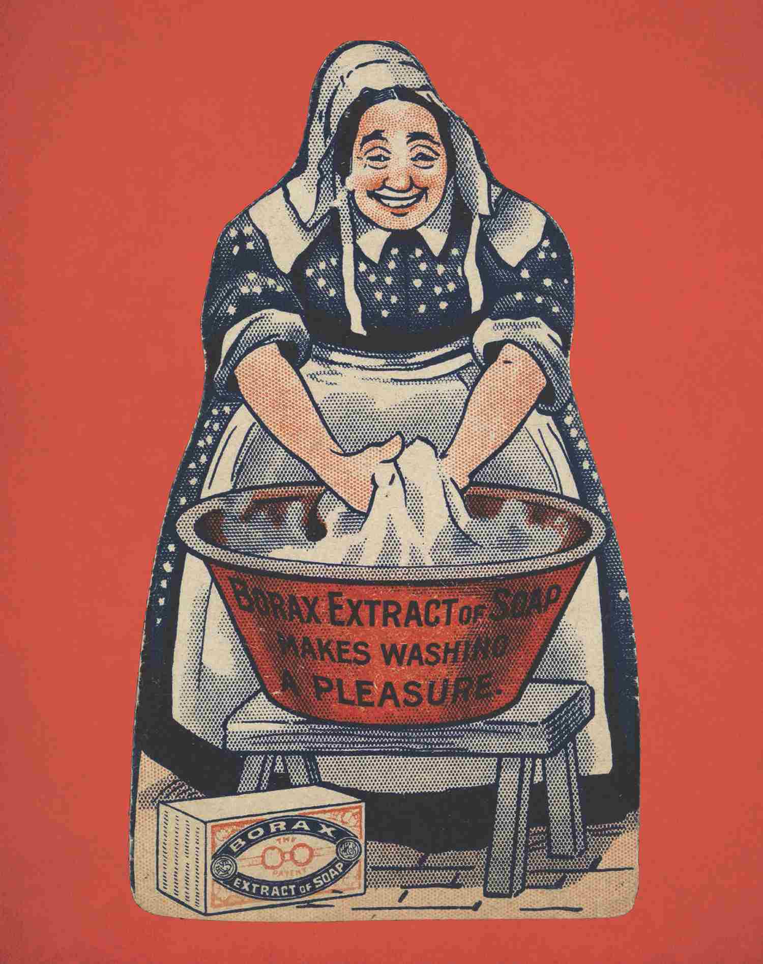 An early-twentieth-century advertisement shows that borax was used as laundry - photo 5