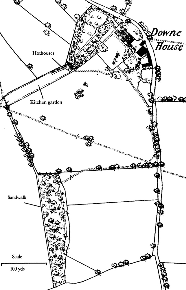 Plan of Down House and its grounds Places visited by HMS Beagle on her - photo 2