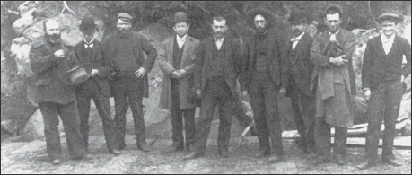 Residents of Skagway 1898 including Soapy Smith fourth from the right - photo 5