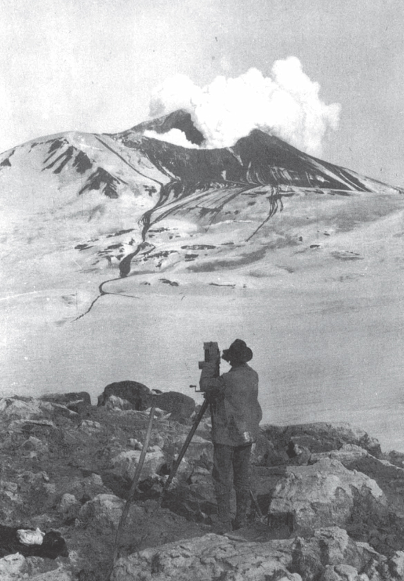 Mount Katmai on the Alaska Peninsula one year after its great eruption of June - photo 6