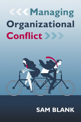 Sam Blank - Managing Organizational Conflict
