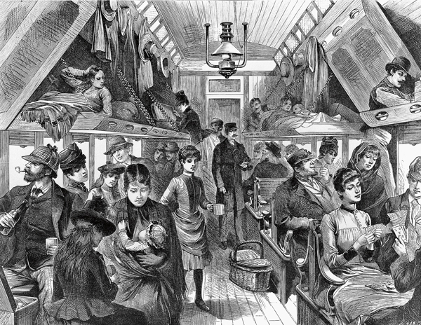 Interior of a colonist class railcar Although built in the 1890s and early - photo 17