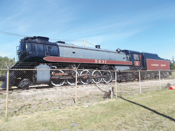 5931 a massive Selkirk 2-10-2 locomotive on display at Heritage Park in - photo 18