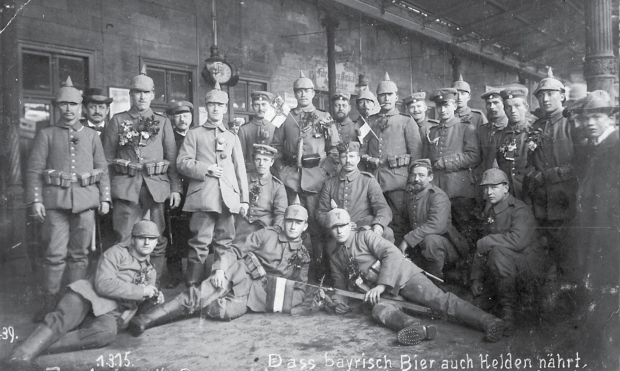 Bavarian beer also nurtures heroes NCOs and men of KB 7 Infanterie-Regiment - photo 3