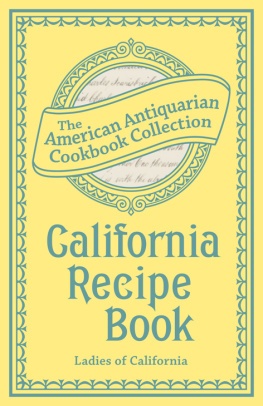 Ladies of California California Recipe Book