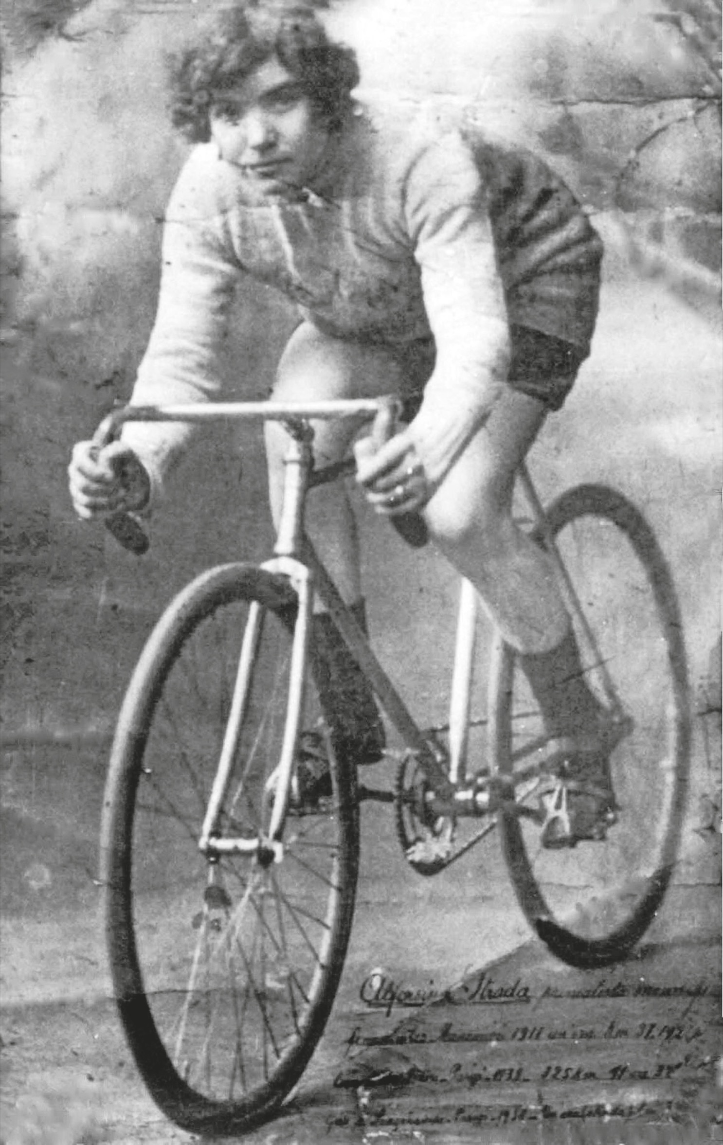 The Italian cyclist Alfonsina Morini Strada who in 1924 became the first and - photo 5