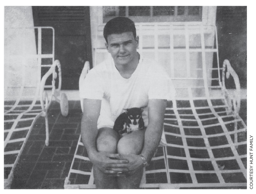 Lamar in the summer of 1955 with his beloved dog Herschel in his lap - photo 3