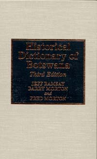 title Historical Dictionary of Botswana African Historical Dictionaries - photo 1