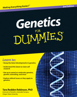 Tara Rodden Robinson - Genetics For Dummies