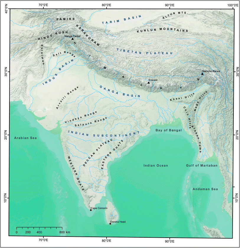 Fig 11 Tibetan Plateau Indian Subcontinent Himalaya and neighboring - photo 1