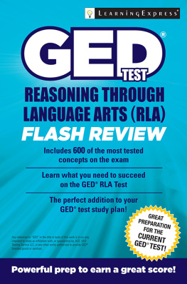 LLC LearningExpress - GED Test RLA Flash Review