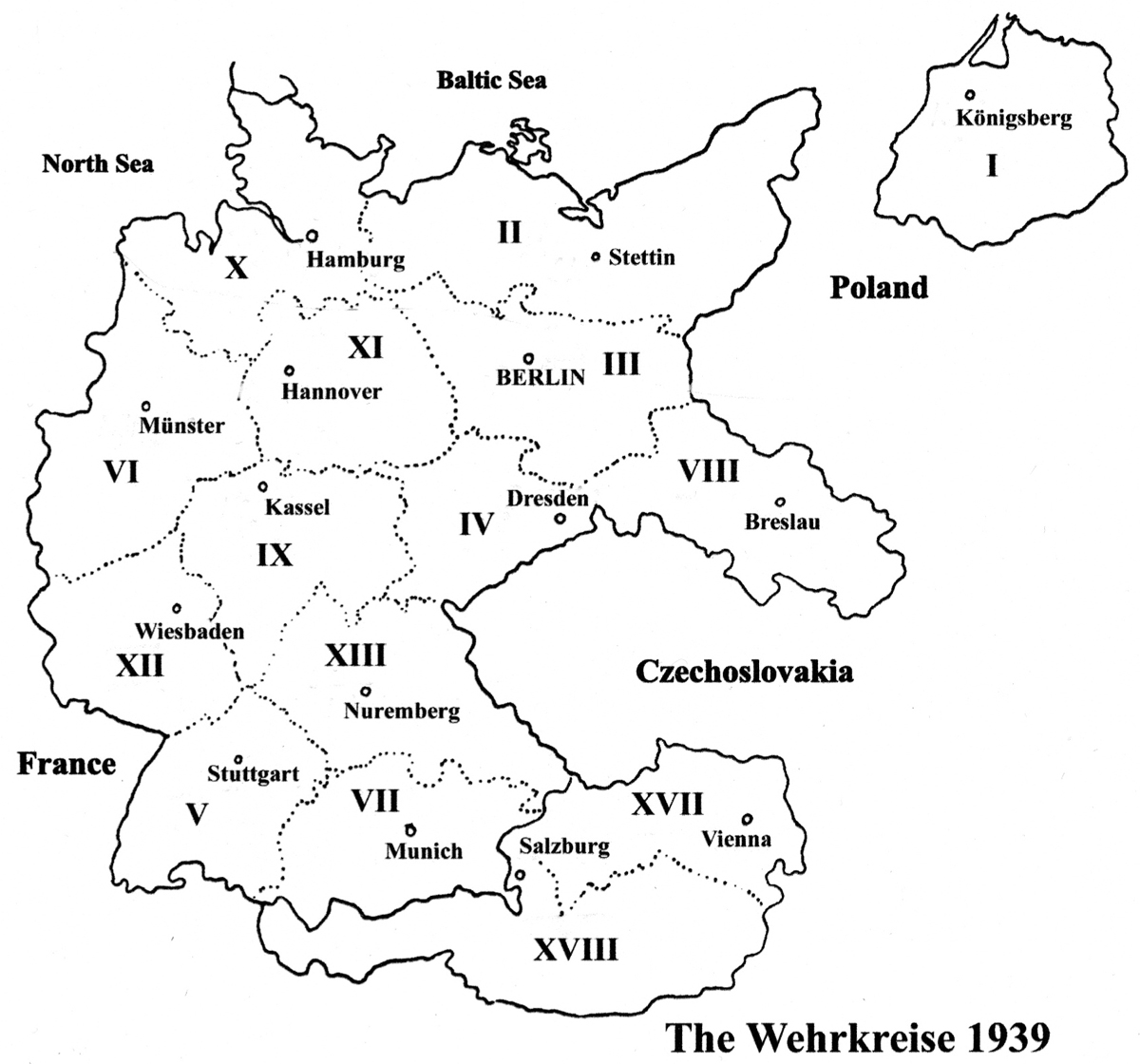 The Military Districts Wehrkreise in Germany 1939 The towns were the - photo 3