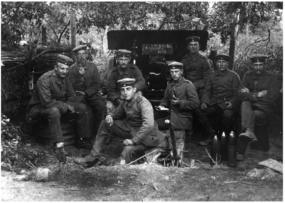 The cannon where I commenced my wartime service names on the reverse side - photo 15