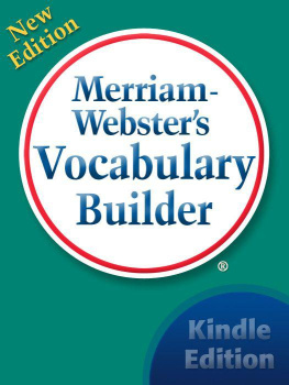 Merriam-Webster Merriam-Websters Vocabulary Builder