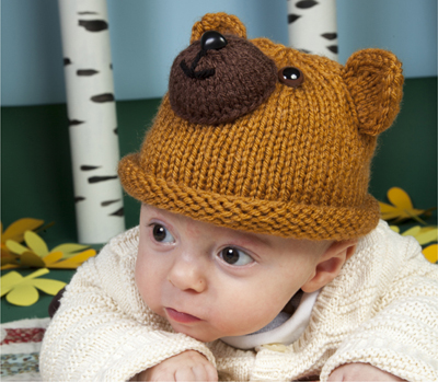 BEAR HAT With A knit a EARS Lay the finished hat flat With a crochet - photo 4
