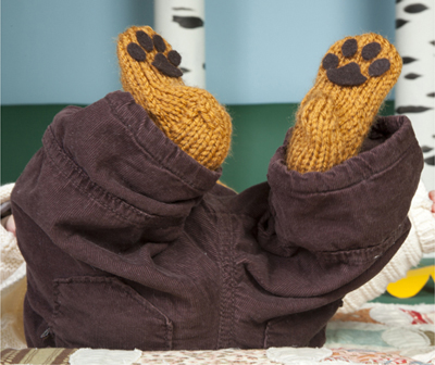 BEAR BOOTIES make 2 Knit cast on 16 20 24 stitches onto a double-pointed - photo 5