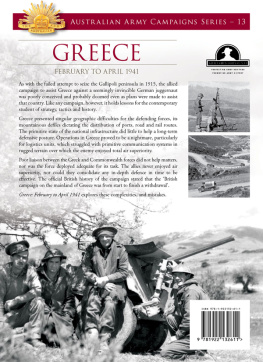 Michael Tyquin - Greece: February to April 1941