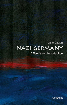 Jane Caplan Nazi Germany: A Very Short Introduction