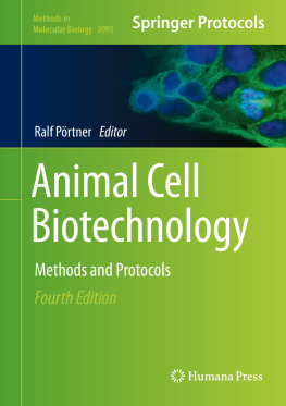 Ralf Pörtner (editor) Animal cell biotechnology : methods and protocols