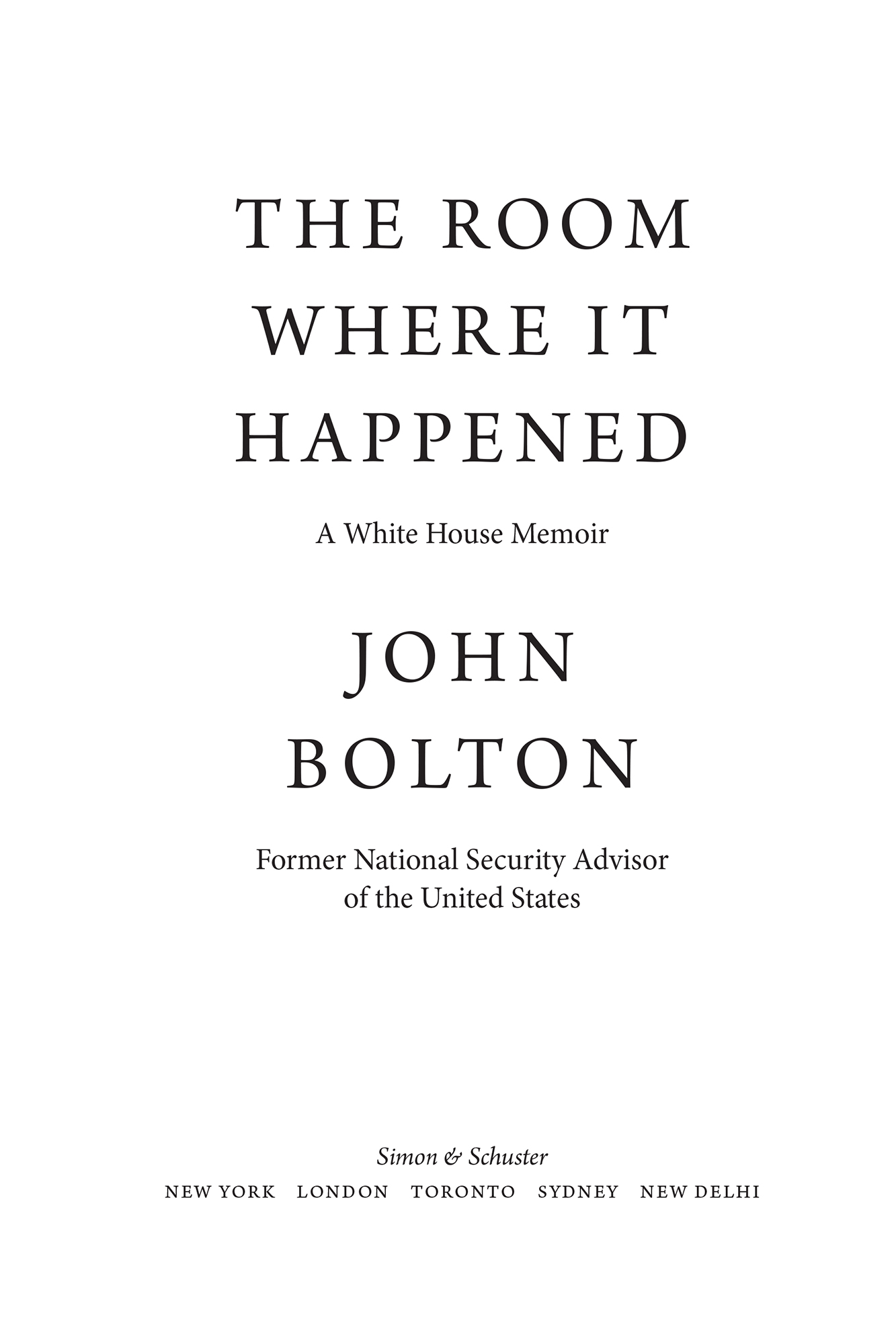 ALSO BY JOHN BOLTON Surrender Is Not an Option Defending America at the - photo 1