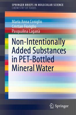 Maria Anna Coniglio - Non-Intentionally Added Substances in PET-Bottled Mineral Water