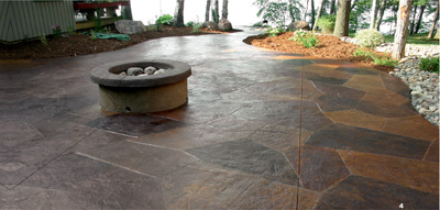 GALLERY Walkways Patios Steps Patio Concrete floors and fireplace join - photo 27