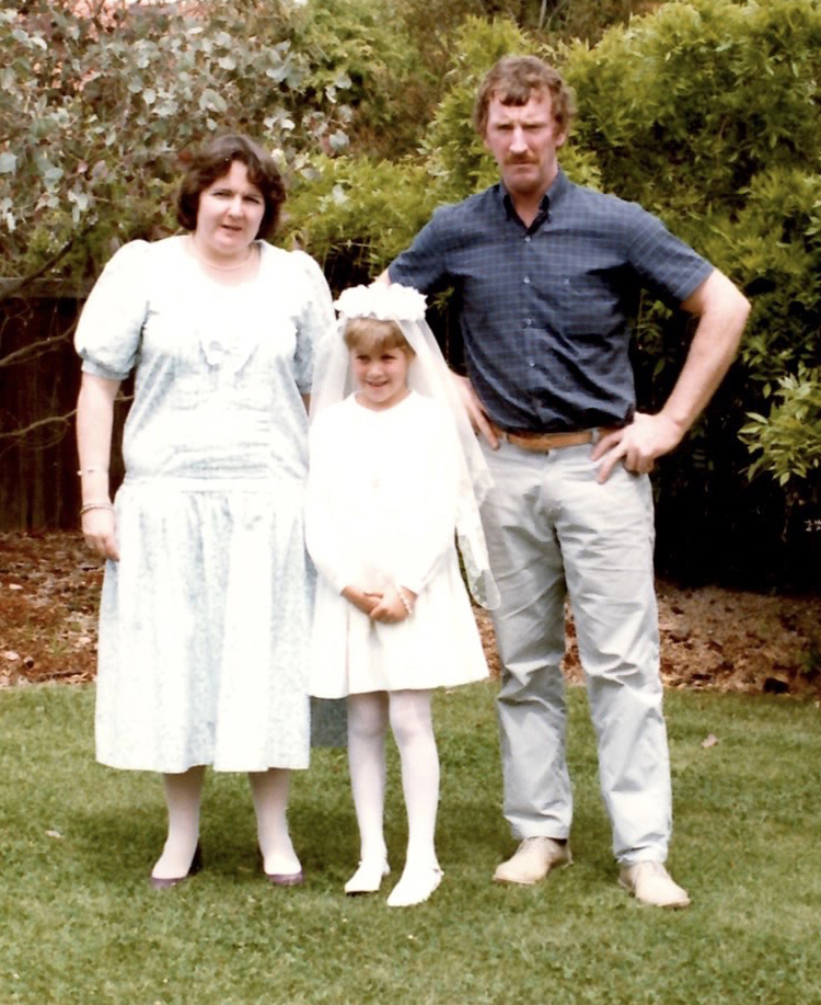 Bec with her godparents for her first Communion Simply the best one - photo 17