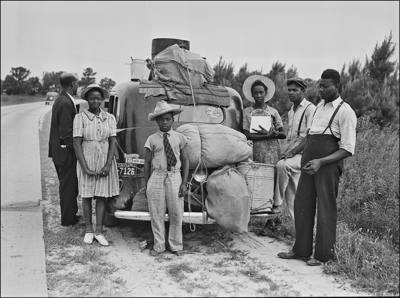 African Americans stop near Shawboro North Carolina on their way to New - photo 5