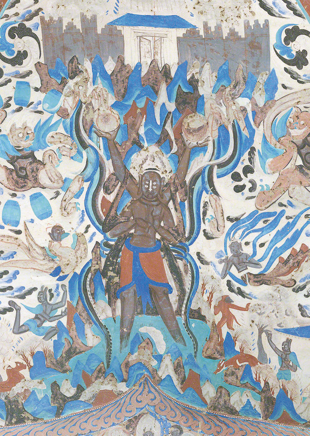 Mural from the West Slope of Mogao Cave No 249 detail Western Wei Dynasty - photo 4