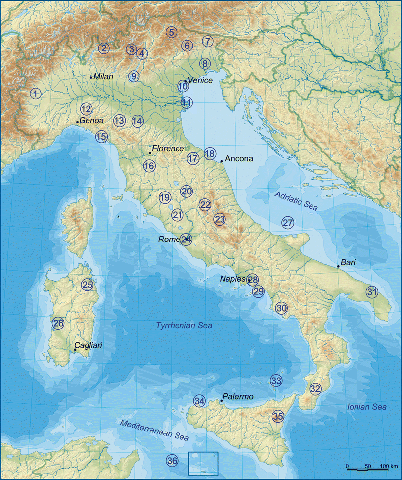 Fig 11 Location of landscapes and landforms described in Part II of the book - photo 1