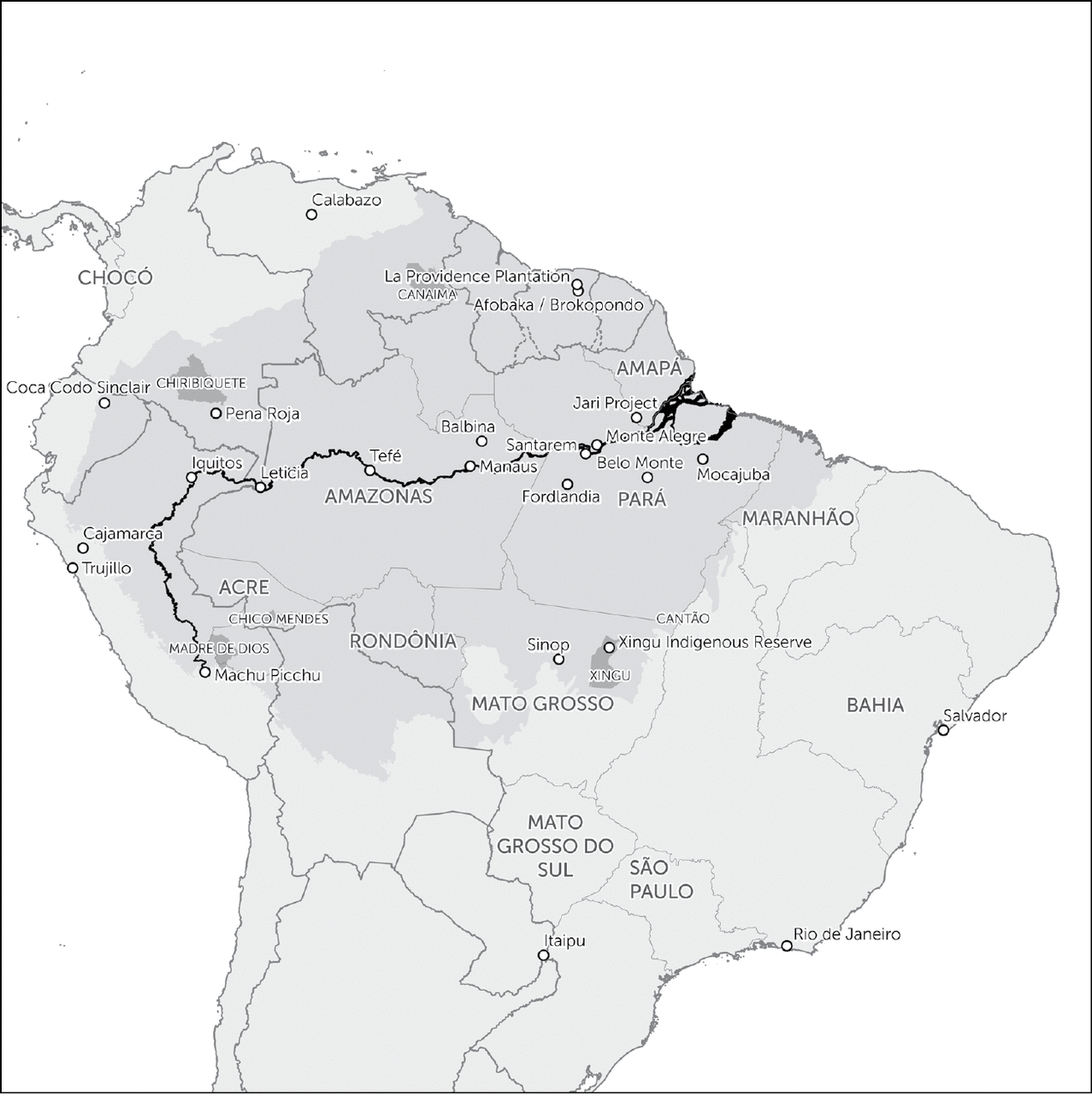 Map 1 Map of northern South America with the shaded area showing the - photo 3