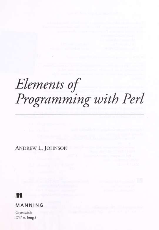 Elements of Programming with Perl - photo 5