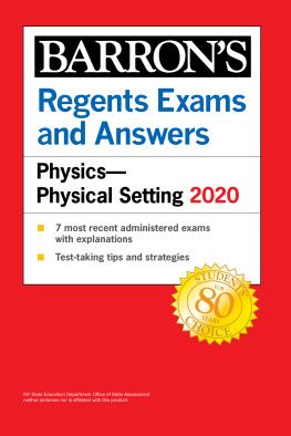 Miriam Lazar - Regents Exams and Answers: Physics—Physical Setting 2020 (Barrons Regents NY)