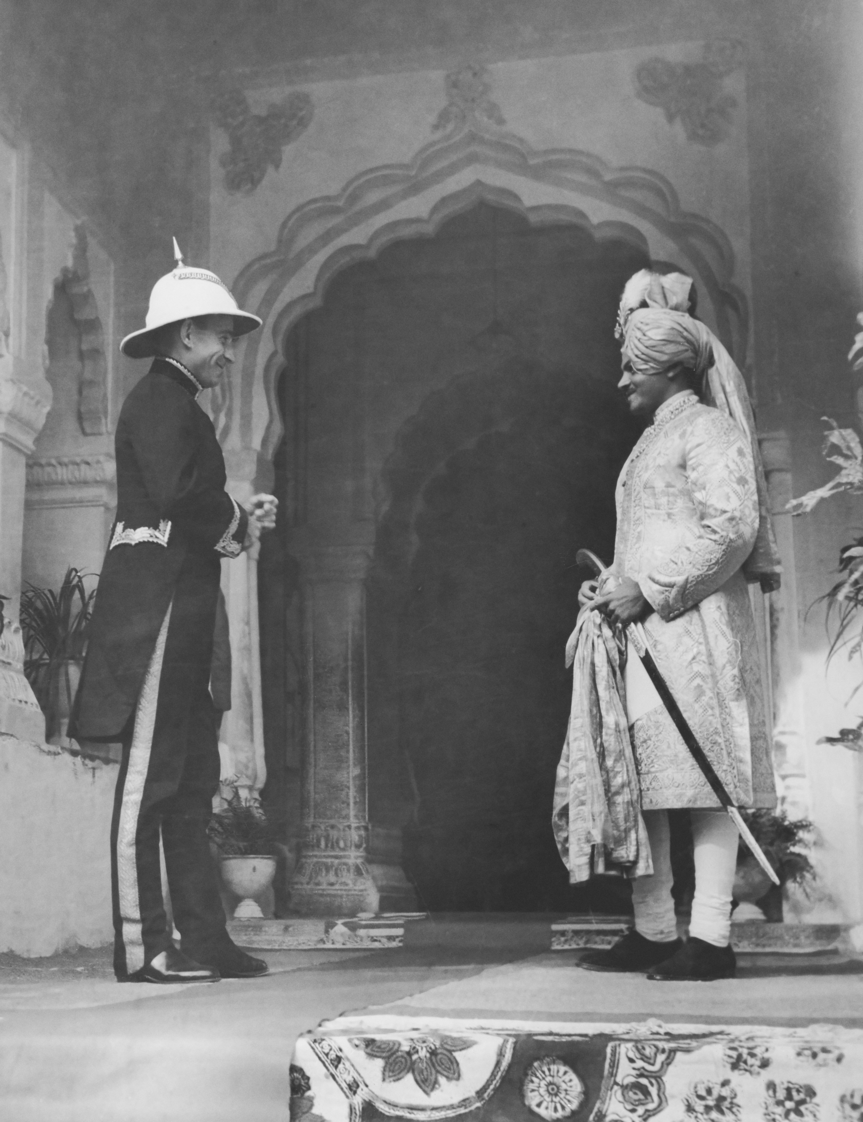 Humphrey Trevelyan Political Agent in central India greets Bhawani Singh the - photo 2