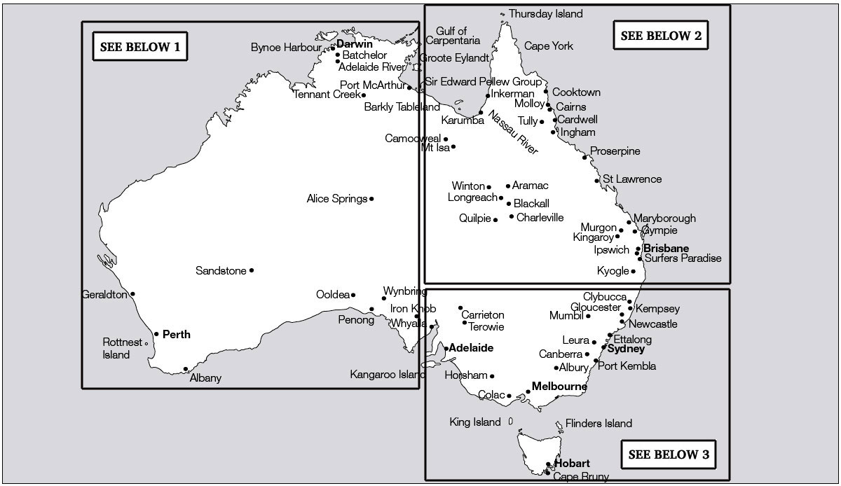 Australia showing places mentio - photo 1