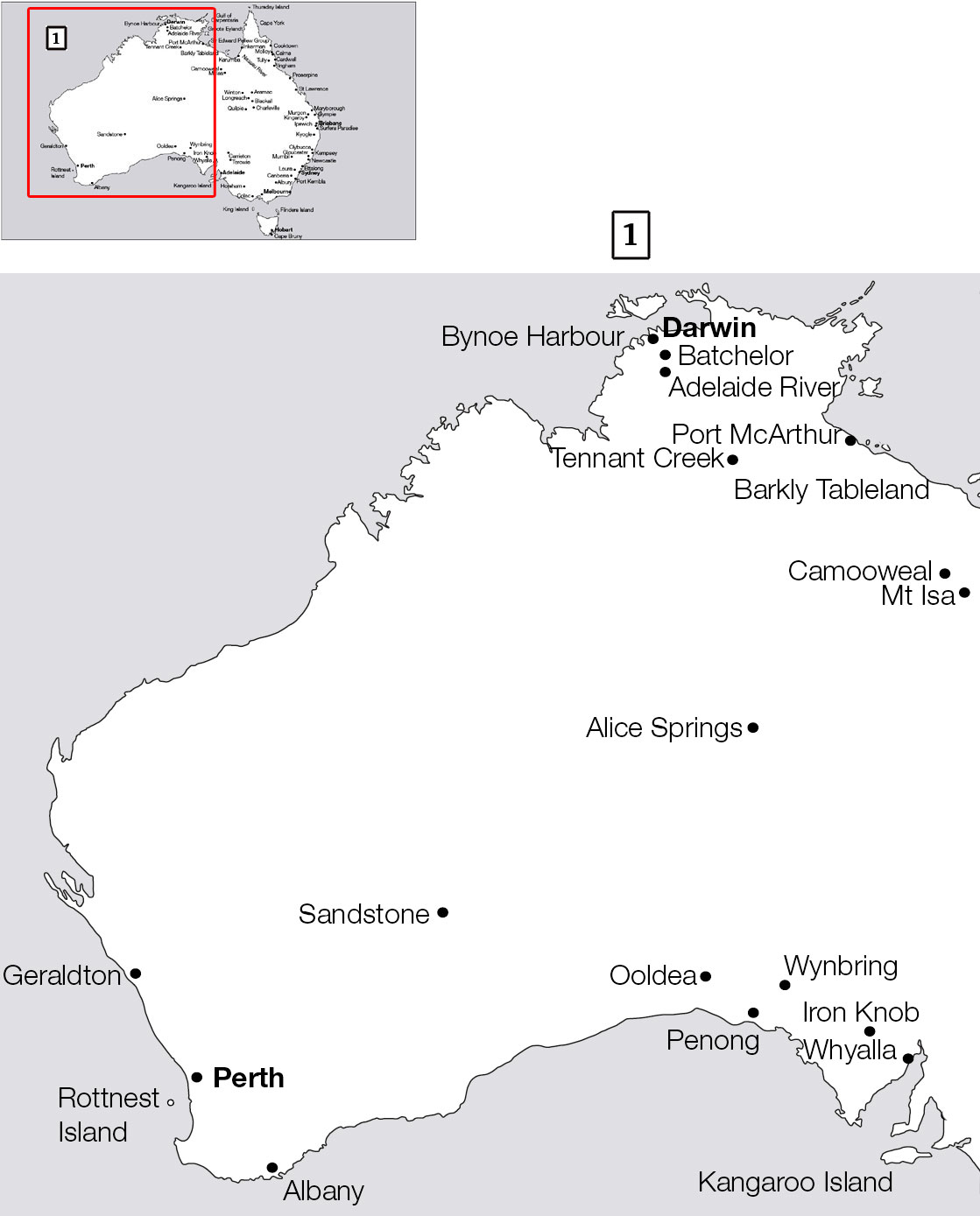 Australia showing places mentioned in the text INVADING AUSTRALIA JAPAN AND - photo 2