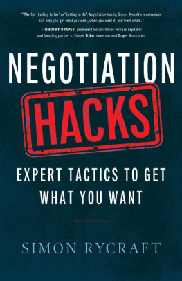 Simon Rycraft Negotiation Hacks: Expert Tactics To Get What You Want