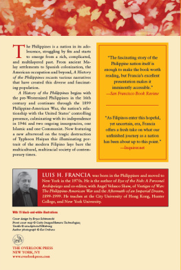 Luis H. Francia A History of the Philippines: From Indios Bravos to Filipinos