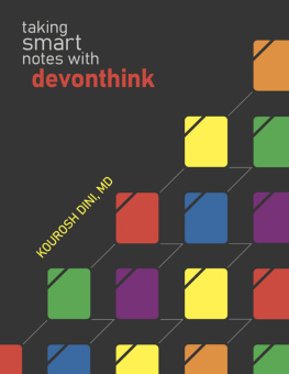 Kourosh Dini - Taking Smart Notes with DEVONthink