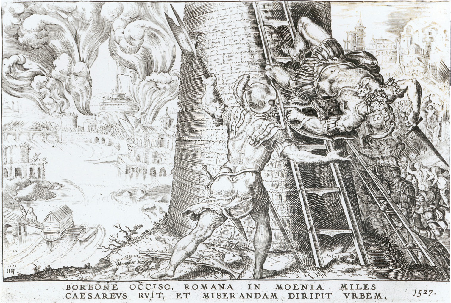 19 This engraving of the Sack of Rome shows the death of the commander Charles - photo 22