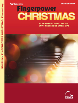 Hal Leonard Corp. - Fingerpower Christmas: 10 Seasonal Piano Solos with Technique Warm-Ups Elementary Level