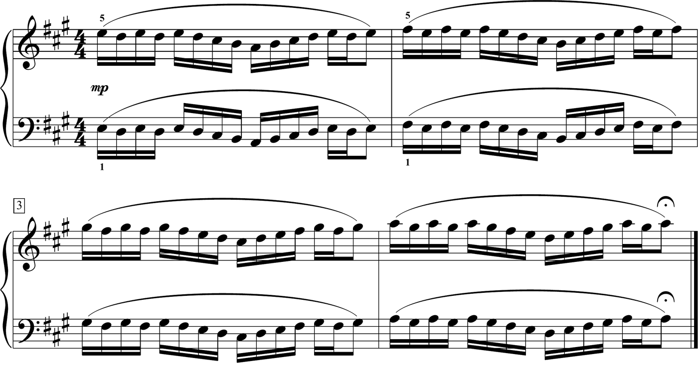 2 FOCUS ON WEAKER FINGERS8th NOTES Warm-Up for Dear Theodosia LEFT-HAND - photo 14