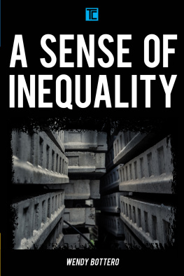 Wendy Bottero - A Sense of Inequality